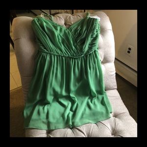 NWT David’s Bridal Strappy Clover Green Dress